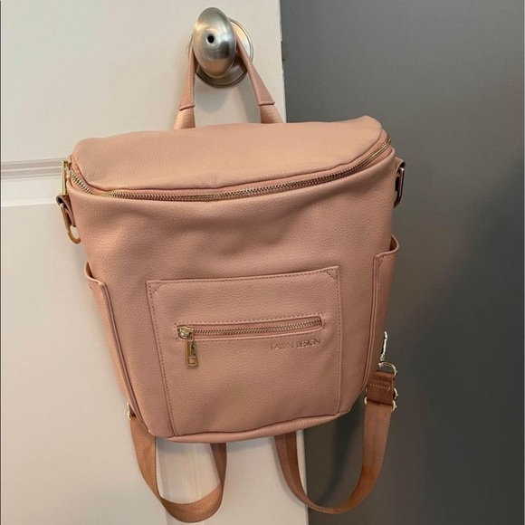 Fawn design mini diaper bag in pink blush color - Picture 1 of 2